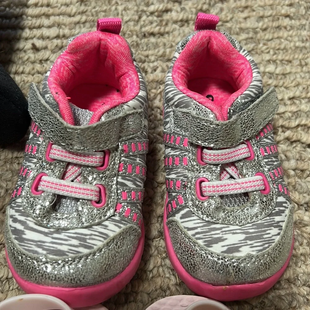 Lot bundles baby girl shoes size 3 robeez stride rite old navy wonder nation 💕 - Picture 6 of 9